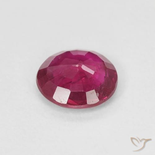 Rubí Rojo claro natural de 0.69 ct, Redondo, VS