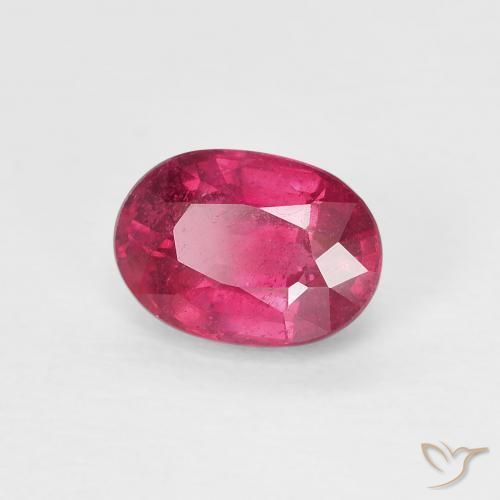 Rubí Rojo claro natural de 1.21 ct, Ovalada, VS