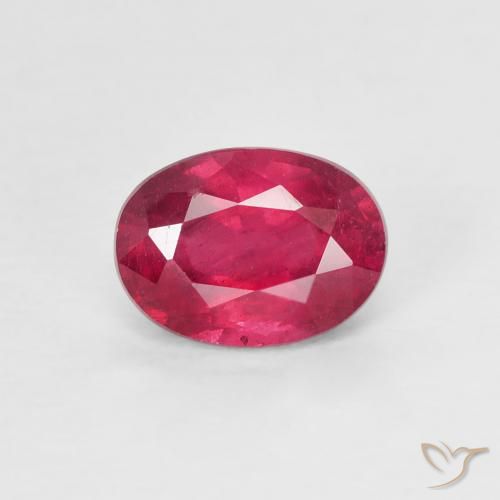 1.31ct Natural Rojo rosado Rubí, Ovalada, VS