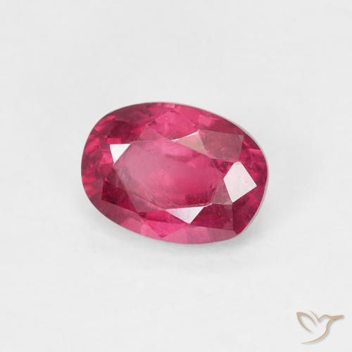 Rubí Rojo claro natural de 1.13 ct, Ovalada, VS