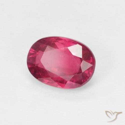 Rubí Medium Dark-Red natural de 1.32 ct, Ovalada, VS
