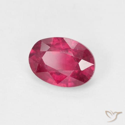 Rubí Medium Dark-Red natural de 1.08 ct, Ovalada, VS