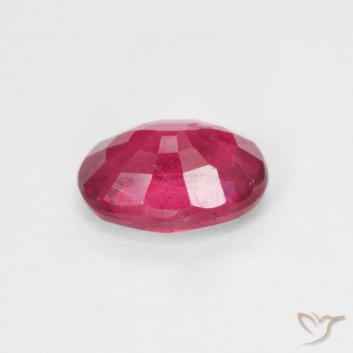 Rubí Medium Dark-Red natural de 1.08 ct, Ovalada, VS