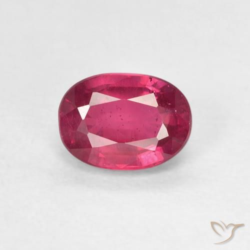 1.26ct Natural Rosado rojizo intenso Rubí, Ovalada, VS