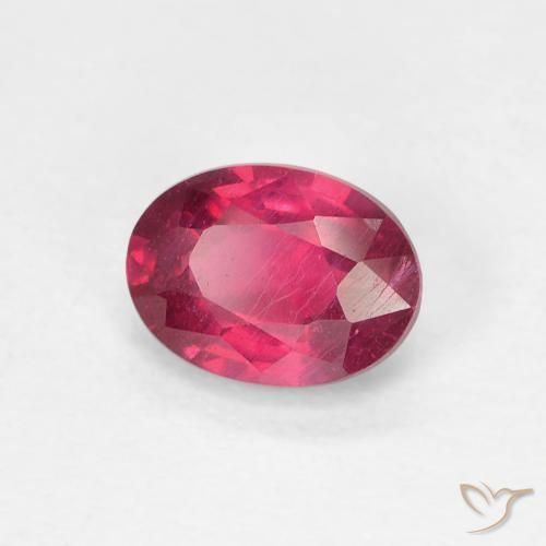 Rubí Medium Dark-Red natural de 1.19 ct, Ovalada, VS