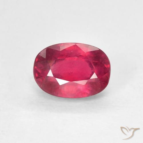 1.33ct Natural Medium Dark-Red Rubí, Ovalada, VS