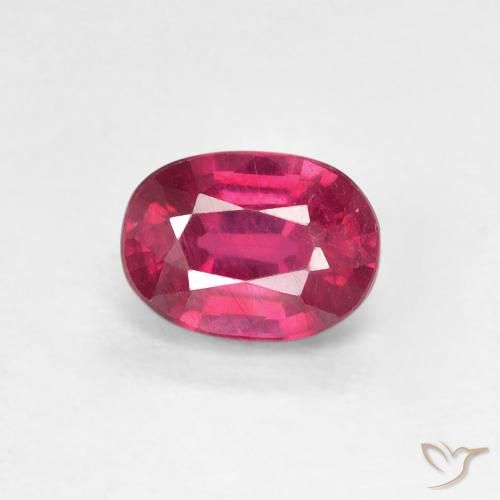 1.30ct Natural Rojo claro Rubí, Ovalada, VS
