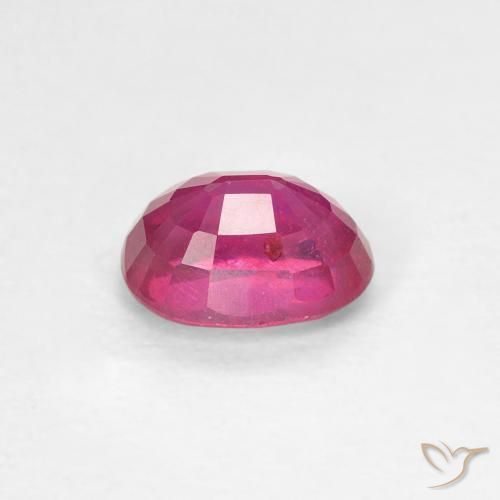 Rubí Rojo claro natural de 1.10 ct, Ovalada, VS