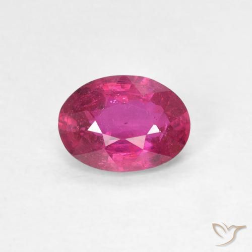 0.96ct Natural Rojo claro Rubí, Ovalada, VS