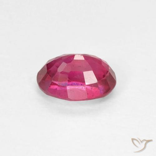 Rubí Rojo rosado natural de 1.10 ct, Ovalada, VS