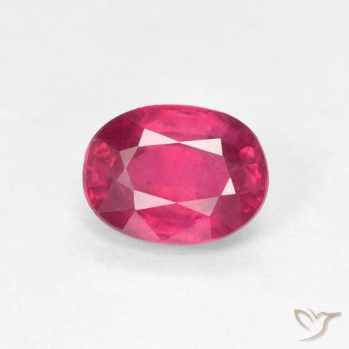 1.18ct Natural Rojo claro Rubí, Ovalada, VS
