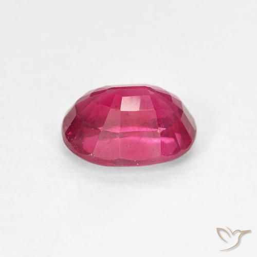Rubí Rojo claro natural de 1.18 ct, Ovalada, VS