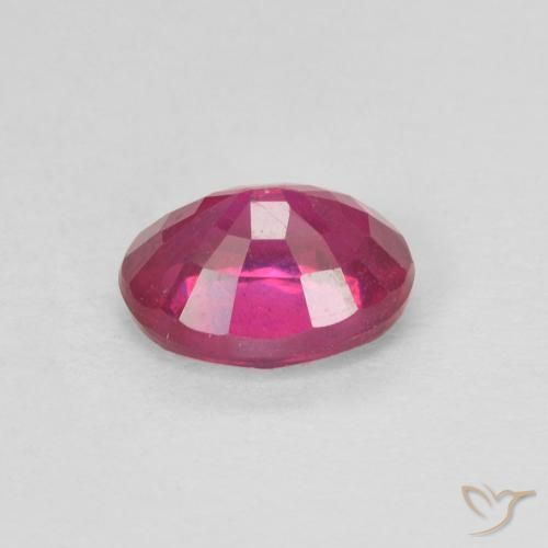 Rubí Rojo claro natural de 1.14 ct, Ovalada, VS