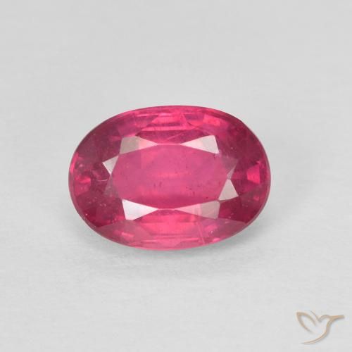 1.20ct Natural Rojo claro Rubí, Ovalada, Opaco