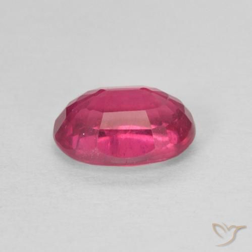 Rubí Rojo claro natural de 1.20 ct, Ovalada, Opaco