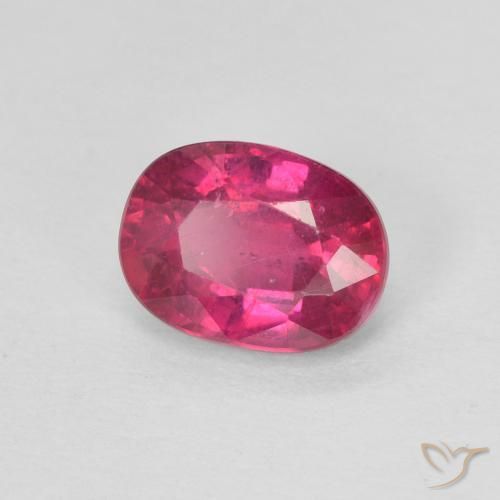 Rubí Rojo claro natural de 1.16 ct, Ovalada, VS-SI