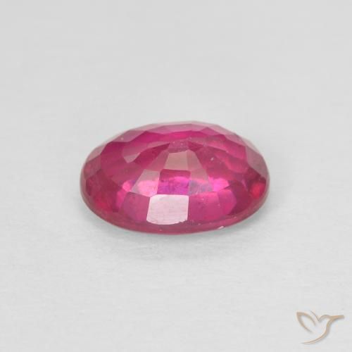 Rubí Rojo claro natural de 0.99 ct, Ovalada, VS-SI