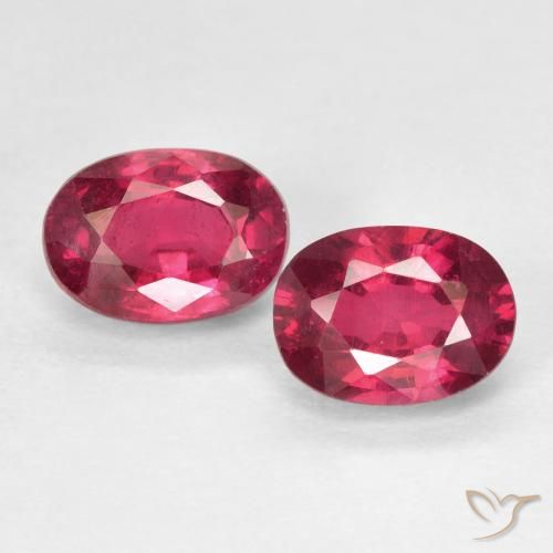 2.61ctw Natural Rojo rosado Rubí, Ovalada, VS