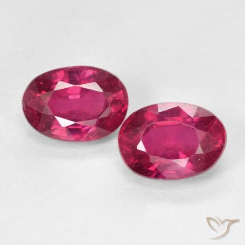 2.31ctw Natural Rojo rosado Rubí, Ovalada, VS