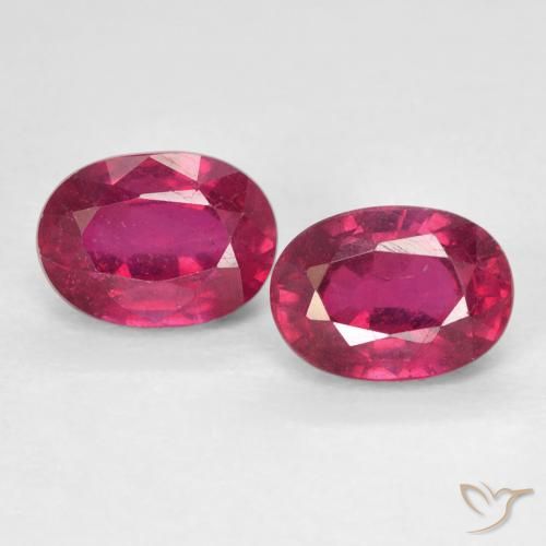 2.75ctw Natural Rosado rojizo intenso Rubí, Ovalada, VS