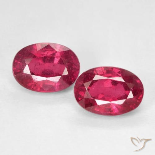 2.72ctw Natural Rosado rojizo intenso Rubí, Ovalada, VS