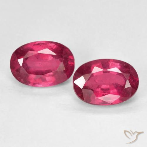 2.44ctw Natural Rosado rojizo intenso Rubí, Ovalada, VS