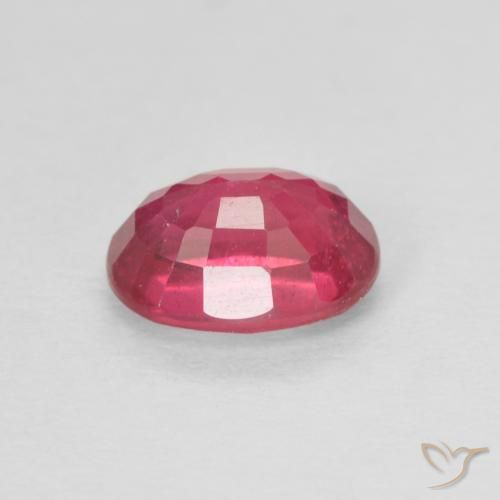 Rubí Rojo medio natural de 1.34 ct, Ovalada, VS