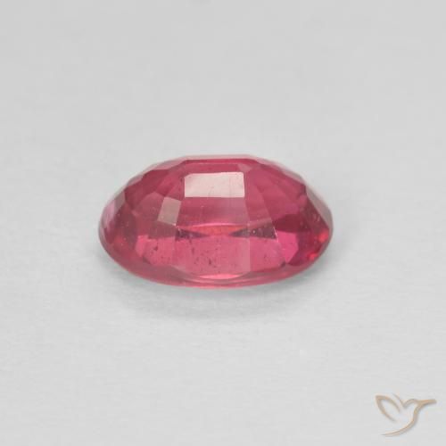 Rubí Rojo medio natural de 1.04 ct, Ovalada, VS
