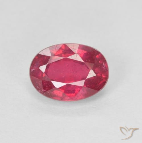 1.33ct Natural Rojo medio Rubí, Ovalada, VS