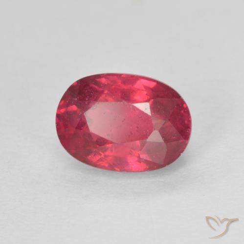 Rubí Rojo rosado natural de 1.45 ct, Ovalada, VS