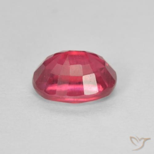 Rubí Rosado rojizo natural de 1.45 ct, Ovalada, VS