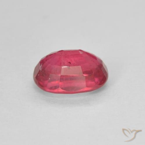 Rubí Rojo medio natural de 1.23 ct, Ovalada, VS