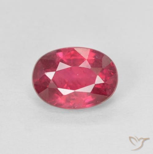 1.41ct Natural Rojo rosado Rubí, Ovalada, VS