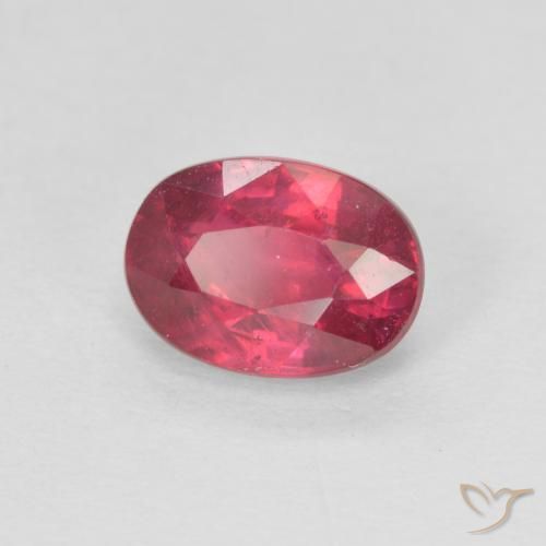 Rubí Rojo rosado natural de 1.41 ct, Ovalada, VS