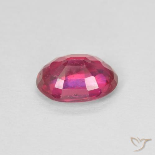 Rubí Rojo claro natural de 0.99 ct, Ovalada, VS-SI