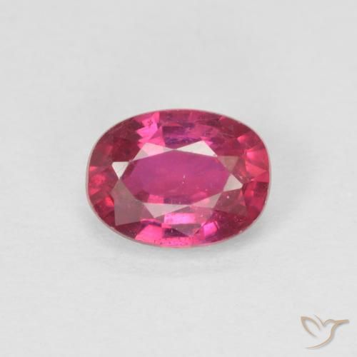 1.04ct Natural Rojo claro Rubí, Ovalada, VS