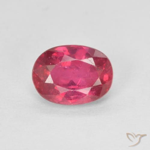 1.22ct Natural Rojo rosado Rubí, Ovalada, VS