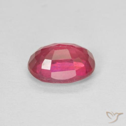 Rubí Rojo rosado natural de 1.22 ct, Ovalada, VS
