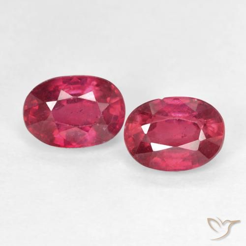 2.38ctw Natural Rojo mermelada Rubí, Ovalada, VS