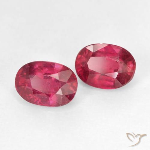 Gemas de Rubí Rojo mermelada natural de 2.38 ct, Ovalada, VS