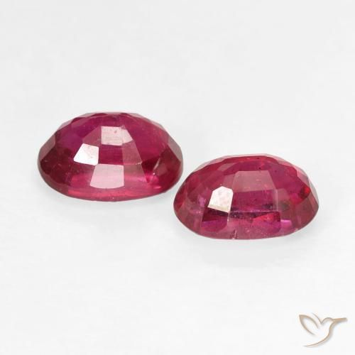 Gemas de Rubí Rojo mermelada natural de 2.38 ct, Ovalada, VS