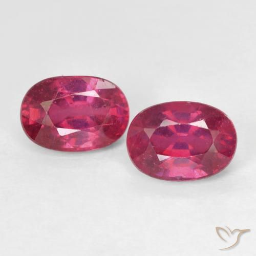 2.48ctw Natural Rojo claro Rubí, Ovalada, VS