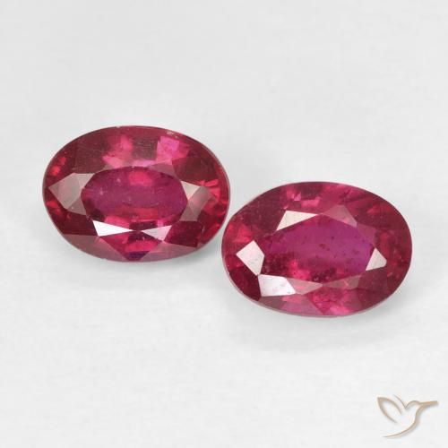 2.22ctw Natural Rosado rojizo Rubí, Ovalada, VS