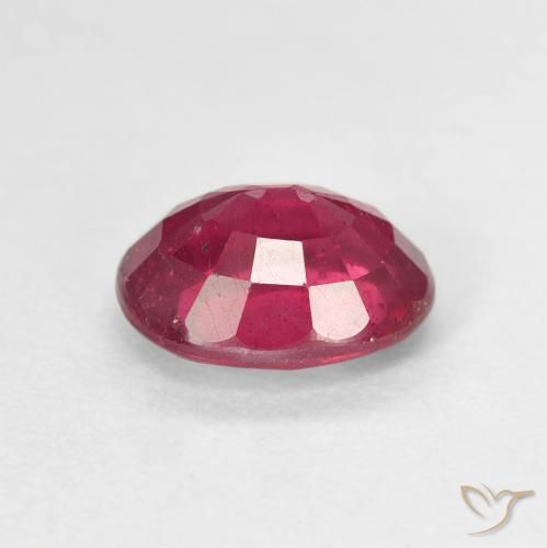 Rubí Rosado rojizo intenso natural de 1.78 ct, Ovalada, VS