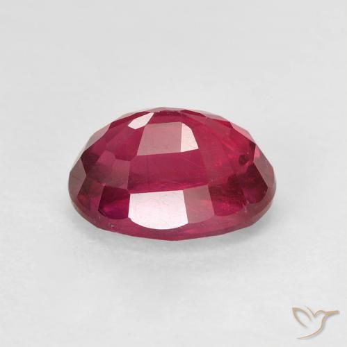 Rubí Rosado rojizo intenso natural de 2.24 ct, Ovalada, VS