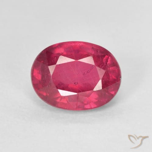 1.95ct Natural Rojo rosado Rubí, Ovalada, VS