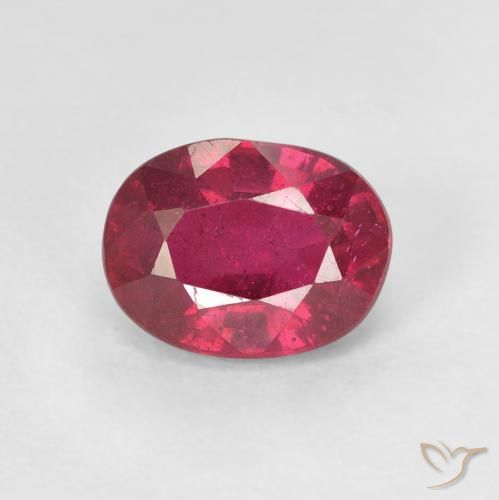 1.76ct Natural Rojo mermelada Rubí, Ovalada, VS