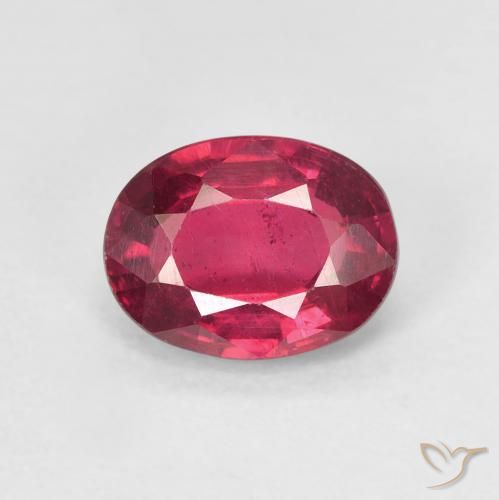 1.68ct Natural Rojo mermelada Rubí, Ovalada, VS