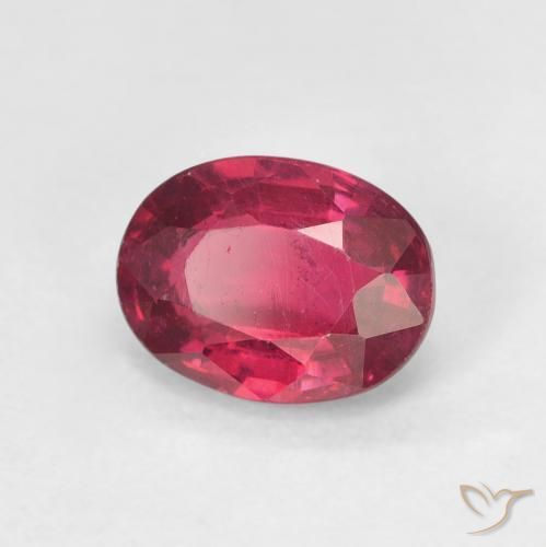 Rubí Rojo mermelada natural de 1.68 ct, Ovalada, VS