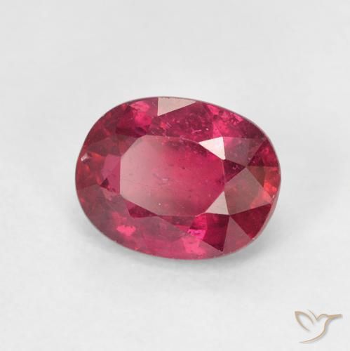 Rubí Rojo mermelada natural de 2.04 ct, Ovalada, VS